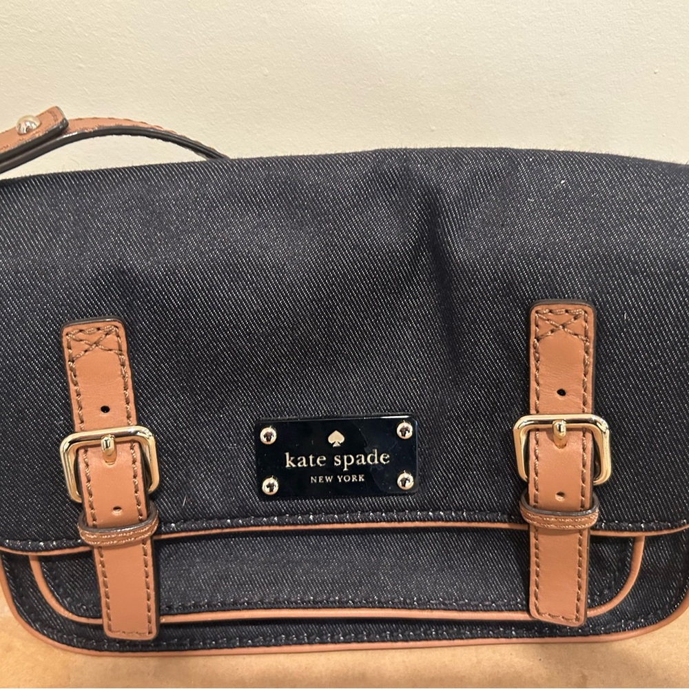 Kate Spade Black and Brown Crossbody Bag